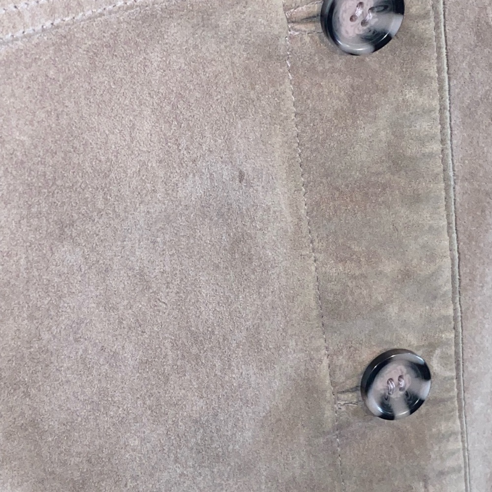 Vintage y2k Monterrey Bay dusty pink button up suede leather Blazer jacket Fall - Picture 11 of 16